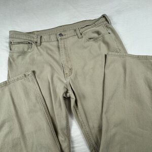 Levis 541 Khaki Jean Men 40x32 Cowboy Chino Pant Straight‎ Pockets Western